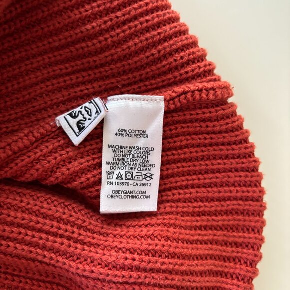 OBEY JONI sweater color block (MEN size S, but fits L WOMAN) - Picture 8 of 8